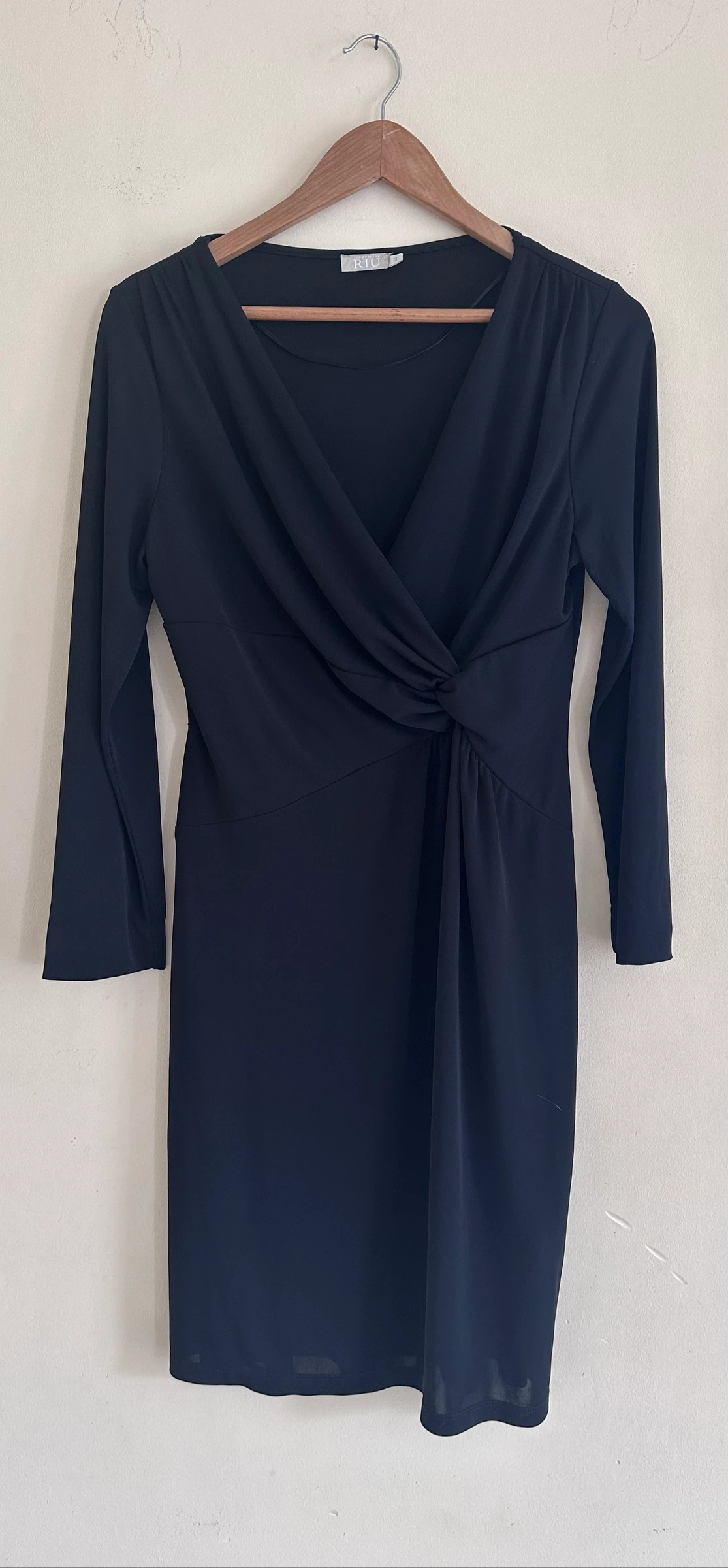 Sublime Robe Noire Chic Jacqueline Riu – Taille 44 – État Irréprochable